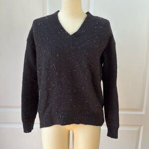 Black with white speckles sweater